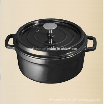 2.8L Enamel Fonte Casserole Factory Taille Dia 22cm